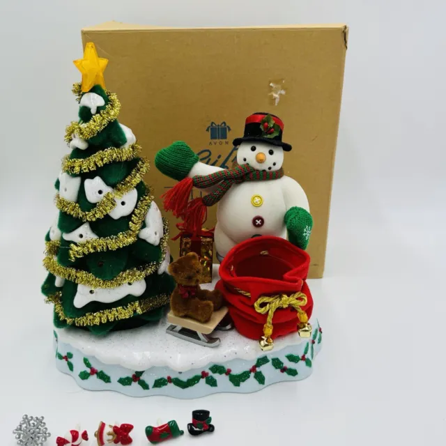 Avon A Wonderful Countdown to Christmas Talking Lighted Snowman Advent Tree