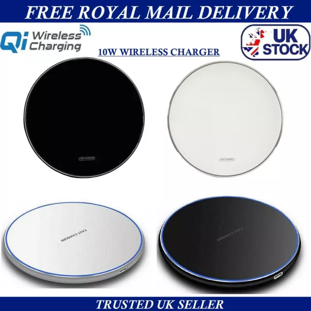 For Samsung Galaxy S24 Plus S24 Ultra 10W Qi Fast Wireless Charger Charging Pad