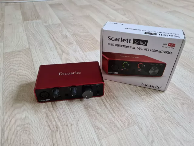 Focusrite Scarlett Solo 3rd Gen USB Audio Interface OPV INKL. + TOP ZUSTAND