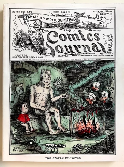 The Comics Journal Feb 2003 #250 Gary Panter Dan Clowes Charles Schulz Manga Vg+