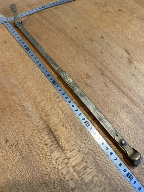 (n° 5 OLD TOOL compass , OUTIL ANCIEN,  COMPAS Pied Roi De Cordonnier Pédimètre