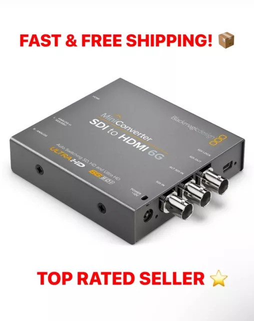 BLACKMAGIC DESIGN Mini Converter SDI to HDMI 6G (CONVMBSH4K6G) - NEW IN BOX