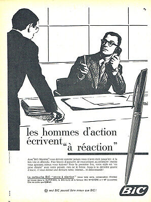 Publicité Advertising 108  1960   stylo Bic-Mystère à réaction