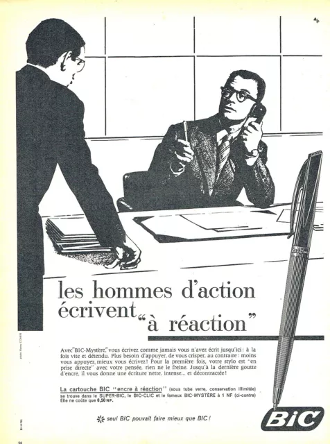 Publicité Advertising 108  1960   stylo Bic-Mystère à réaction