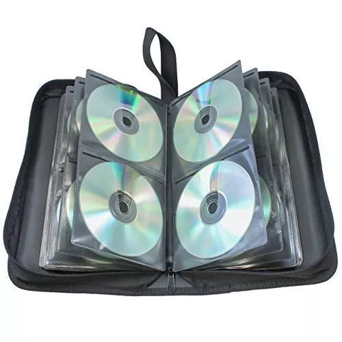 Vivanco CD/DVD-Tasche Oxfort Nylon, Blue-ray Case, Wallet, Ordner für 96 CDs ... 2