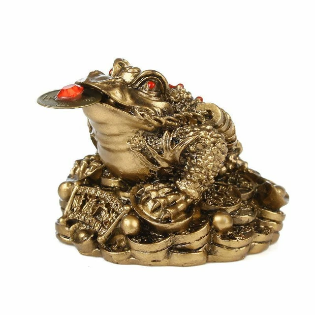 Feng Shui Toad LUCKY Fortune Wealth Coin Home Office Decoration Lucky Gifts