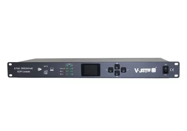V-Show New Upgraded 8 Port DMX/Artnet/RDM Console for Stage Light