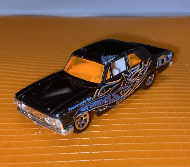 Vintage 2001 Hot Wheels 64 Ford Fairlane Thunderbolt Rare Original Old Flames ++