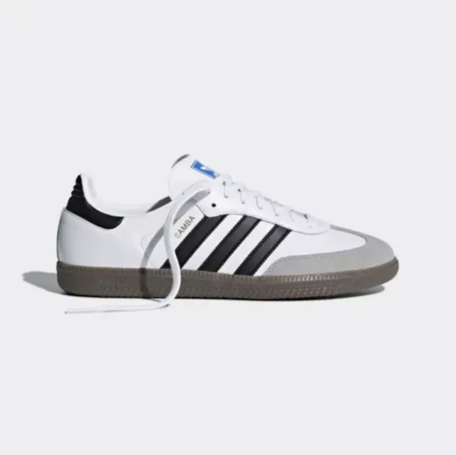 Adidas Samba OG "Cloud White/Core Black" Mens Sneaker US5-12 (B75806) | NEW