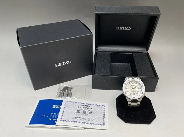 SEIKO PROSPEX TRANSOCEAN Automatic Date Wristwatch SBDC037 SS White w Box Papers 904.29 PicClick