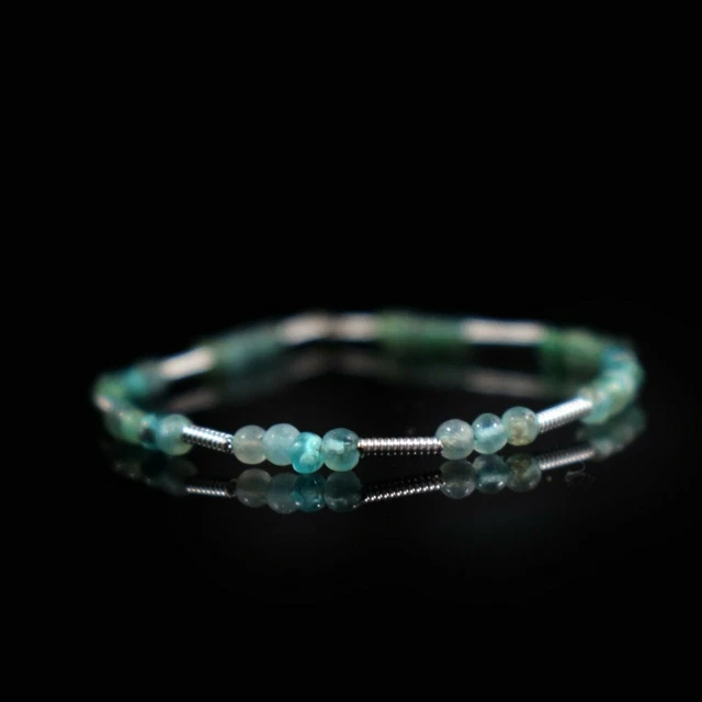 Belle aigue-marine lisse ronde perles de pierres précieuses en vrac 2mm...