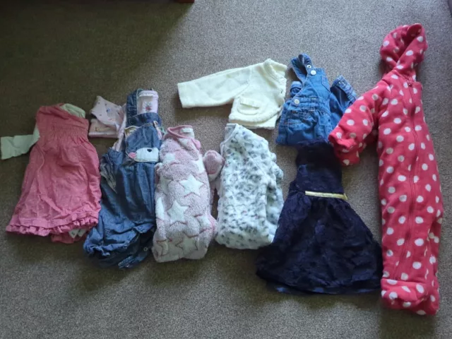 Large Girls Next, M&s, Zara, age 0-3 months Baby clothes bundle, 8 items