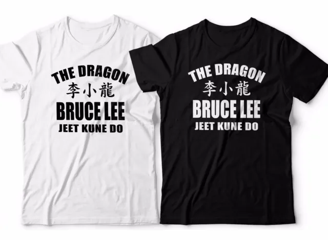 Maglietta Bruce Lee Jeet Kune Do arti marziali Enter The Dragon MMA palestra di boxe uomo