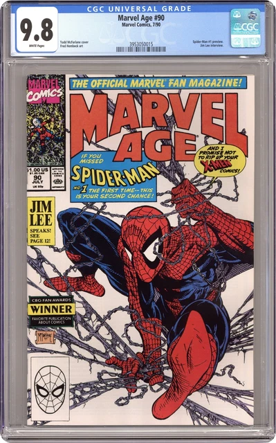 Marvel Age #90 CGC 9.8 1990 3953050015