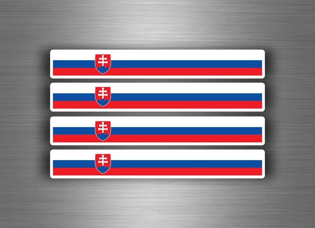 4 X Sticker Car Decal Motorcycle Flag Italy Italian Stripe Racing - Foto 6