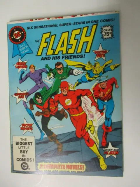 The Flash Dc Blue Ribbon Digest #1 February 1981 Doctor Fate Green Lantern Fine+