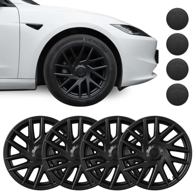 BASENOR 2024 Tesla Model 3 Wheel Cover 18 Inch Hubcap Wheel Hub Caps OEM Rim