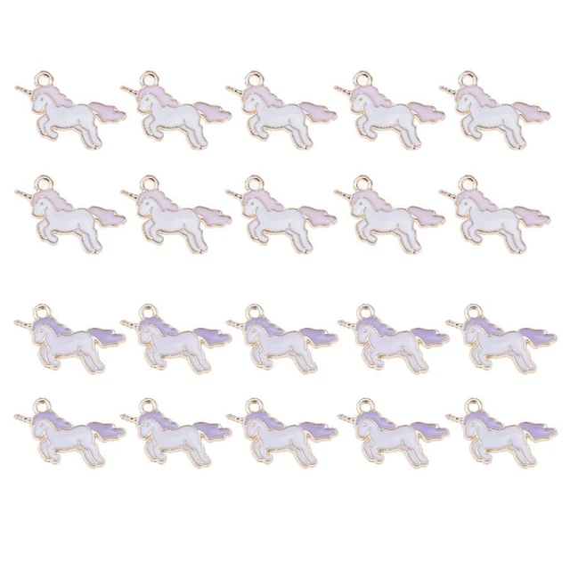 20 Stücke Einhorn Charms Anhänger Erkenntnisse Perlen Schmuck machen