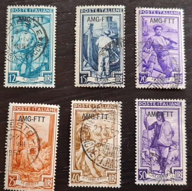 Trieste ZONE A ITALY 1950 AMG-FTT, USED, VF