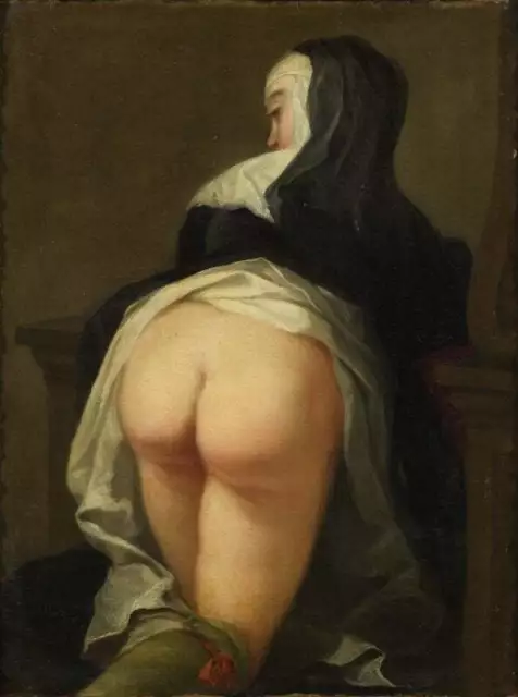 Martin Van Meytens the Younger : Back Side of A Nun : Archival Quality Art Print