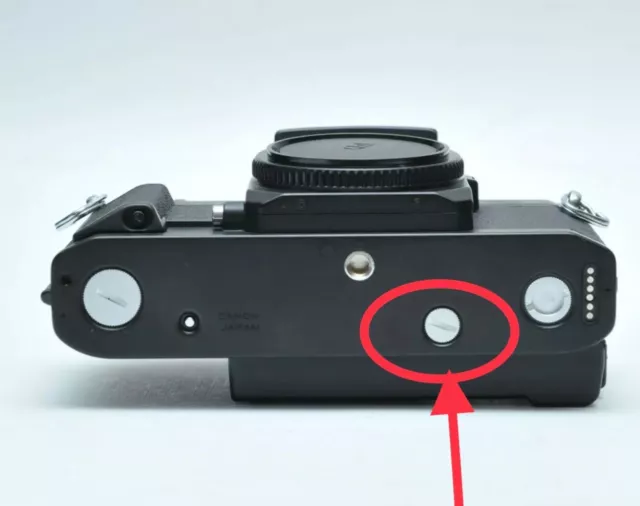 Tapa de cubierta de acoplamiento de metal original Canon para cámara fotográfica F1 N 35 mm