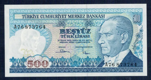 Turkey - 500 Lyre L1970 (1983) P.M. N°195 Uncirculated Of Print - Gian 3