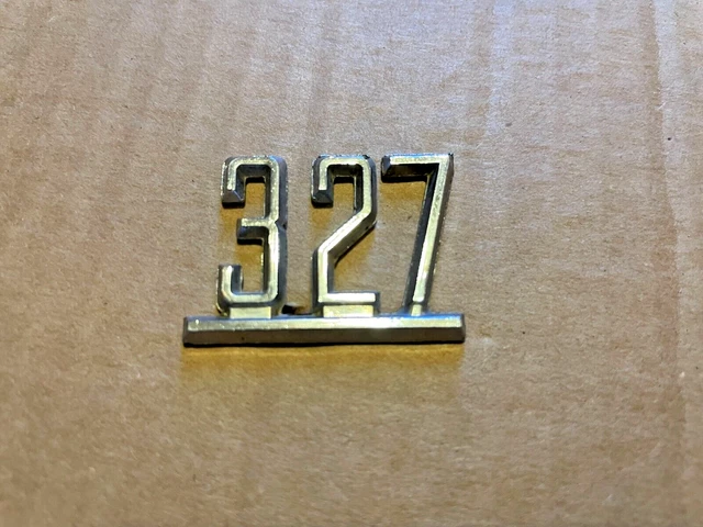 1965 1966 1967 Fender "327" Emblem 3863853 Impala Nova Camaro Chevelle