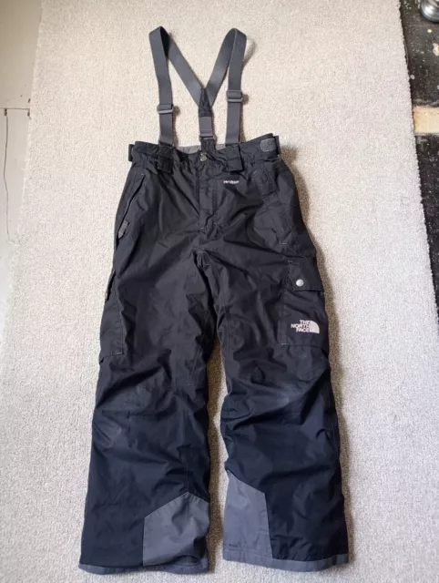 The North Face Hyvent Boys Ski Trousers Salopettes Black Age  10/12