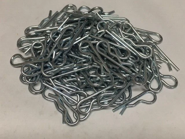 Hairpin Cotter, .125" x 1-15/16" Zinc Plate For 1/2" - 3/4" Shaft Size, 100 Pcs