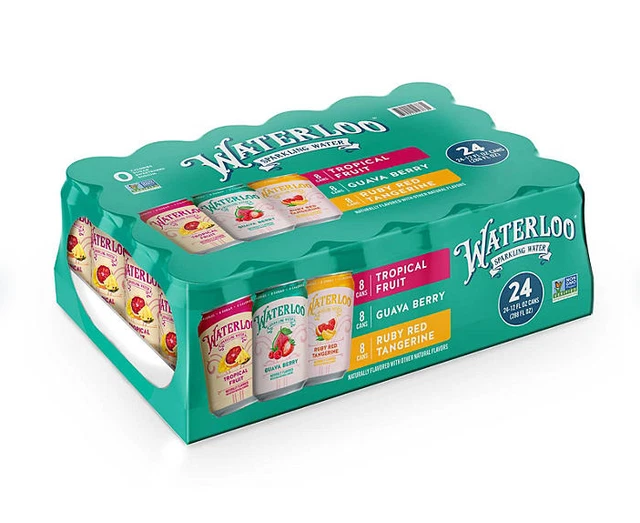 Waterloo Spring Water WATERLOO SPARKLING WATER Variety Pack 12 fl. oz., 24 pk. Free Shipping ...