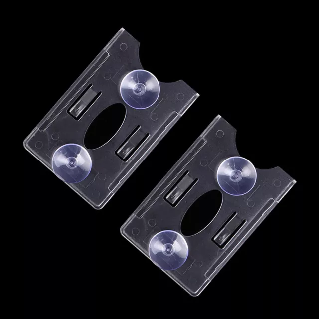 2PCS Transparent Car Vehicle Card Holder Windshield Card Holder Tool Accessories