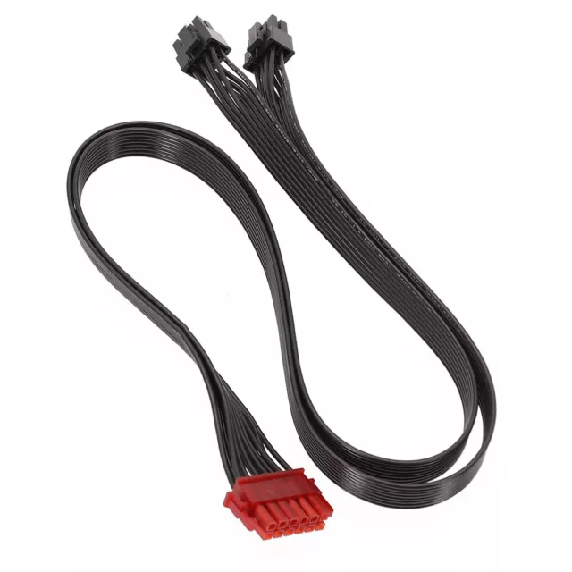 12pin To Dual Pci-e 8pin (6 + 2pin) Power Cord For Psu Graphics Card Line Cable