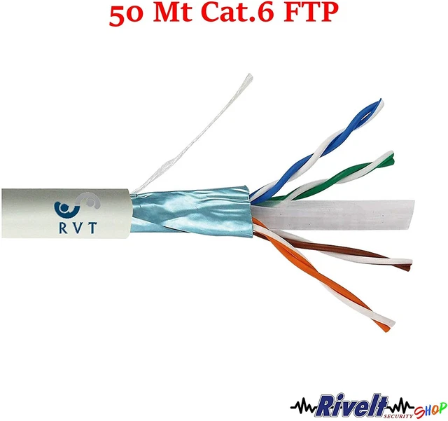 Cavo Ethernet Cat5e 30 Piedi (9 Metri) UTP, Rame Puro 24AWG, Connettori Dorati, Bianco, Per Rete LAN