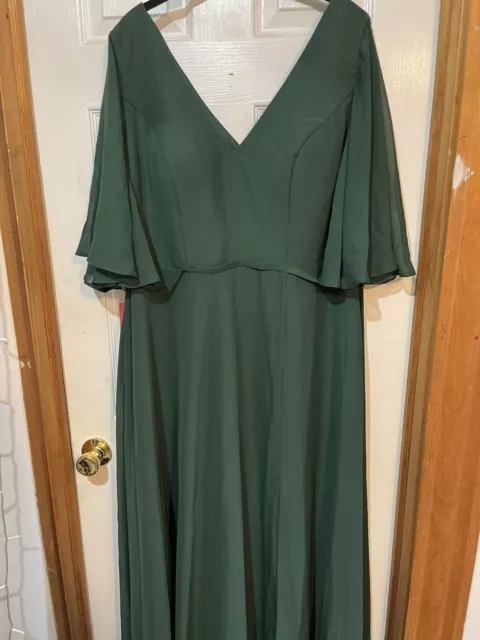 NWT JJ’s house dress green evening dress 16w