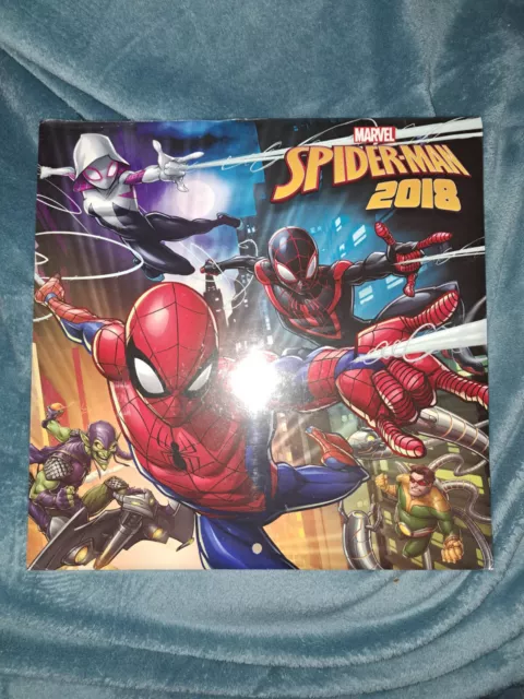 Calendario 2018 Spiderman Marvel Comic Disney Film 30 x 30 NUOVO SIGILLATO