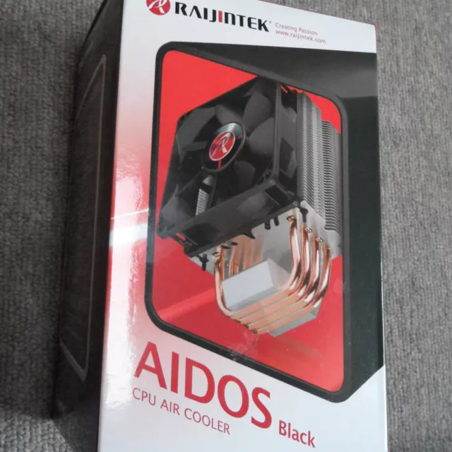 RAIJINTEK AIDOS CPU Cooler, 4pcs 6mm Heat-Pipe, 92mm PWM Fan, AMD / Intel