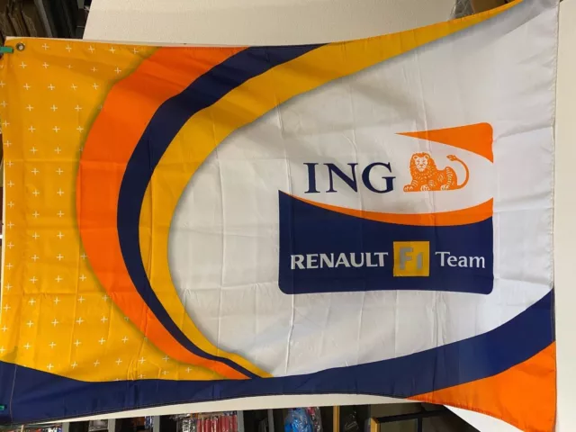 Fahne Renault  ING Racing F1 Formel1 Grand Prix ca 140x100cm