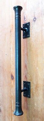 Barn Push Pull Door Handle Entrance Entry Hand Forged Solid 16.5" Wrought Iron