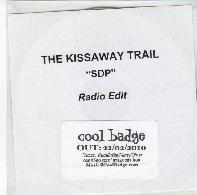 (EQ627) The Kissaway Trail, SDP - 2010 DJ CD