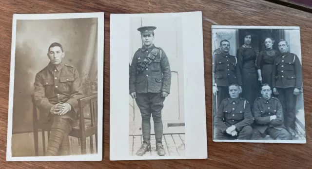 WW1 Postcards & 1 Photo. Job Lot X 3