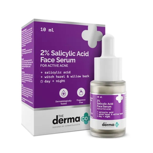 The Derma Co 2% Salicílico Ácido Serum Con Hamamelis & Sauce Corteza - 10ml