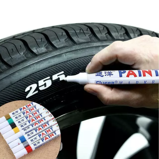 Waterproof Permanent Paint Marker Pen Ink Car Tyre Color Tire Tread Rubber B9G9