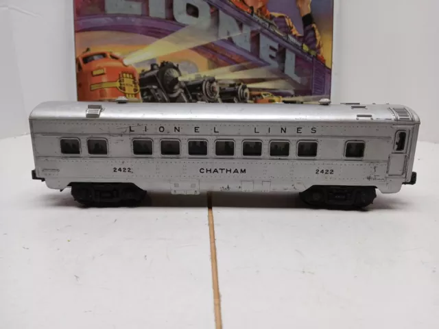 LIONEL O Gauge #2422 Chatham Illuminated Pullman Passenger Car