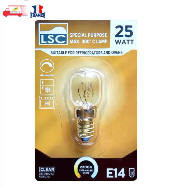 E14 Led Ampoule Hotte Ampoules 1.5w Lampe Sse Réfrigérateur 3000k