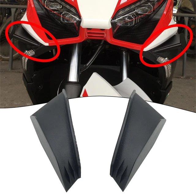 2 Pcs Motorcycle Body Front Fairing Side Winglets Air Deflector Wing Spoiler Kit