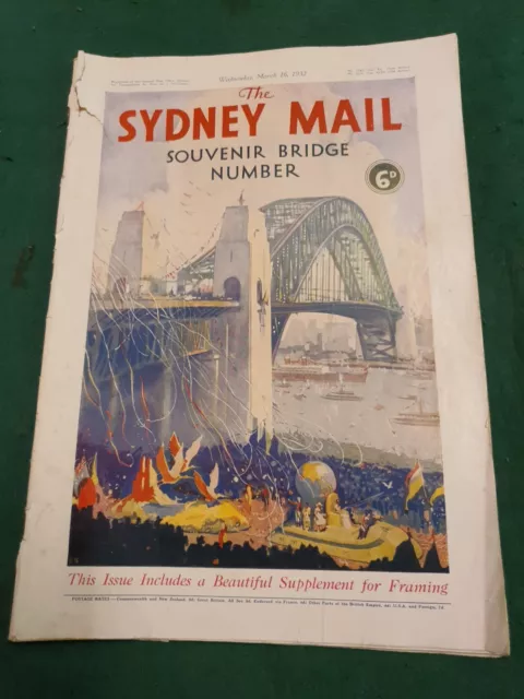 The Sydney Mail Sydney Harbour Bridge 1932 Souvenir Magazine