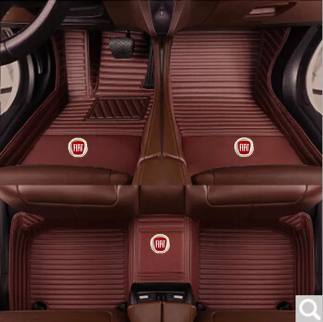 Waterproof For Fiat 500 500L Auto Liners Front & Rear Custom Car Floor Mats