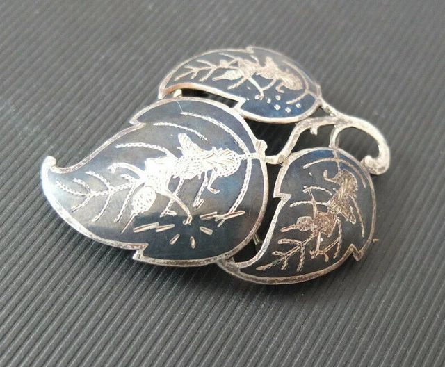 Broche/Pendentif Vintage En Argent Sterling 925 Cultura Zapoteca - Artisanat Du Mexique, Occasion