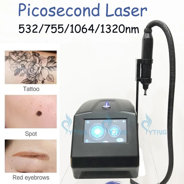 Máquina de eliminación de tatuajes con láser Picosegundo eliminación de pigmento para cejas blanqueamiento de la piel