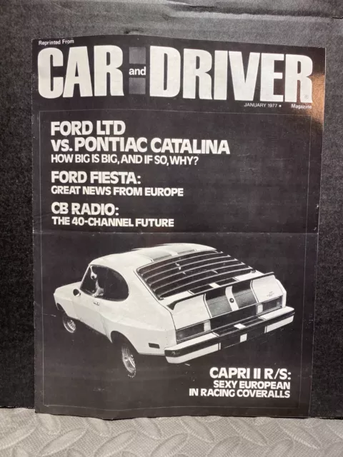Original New Car Dealer Brochure Vintage 1977 The Morgan Is Back Car & Driver